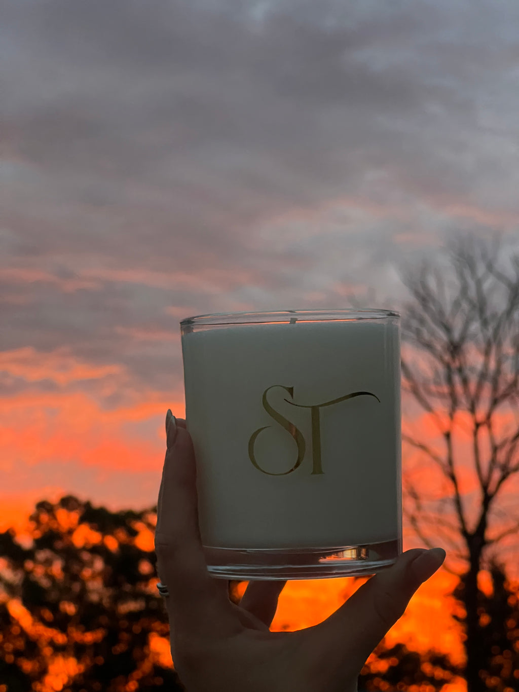 Clear Glass Candle 320ML